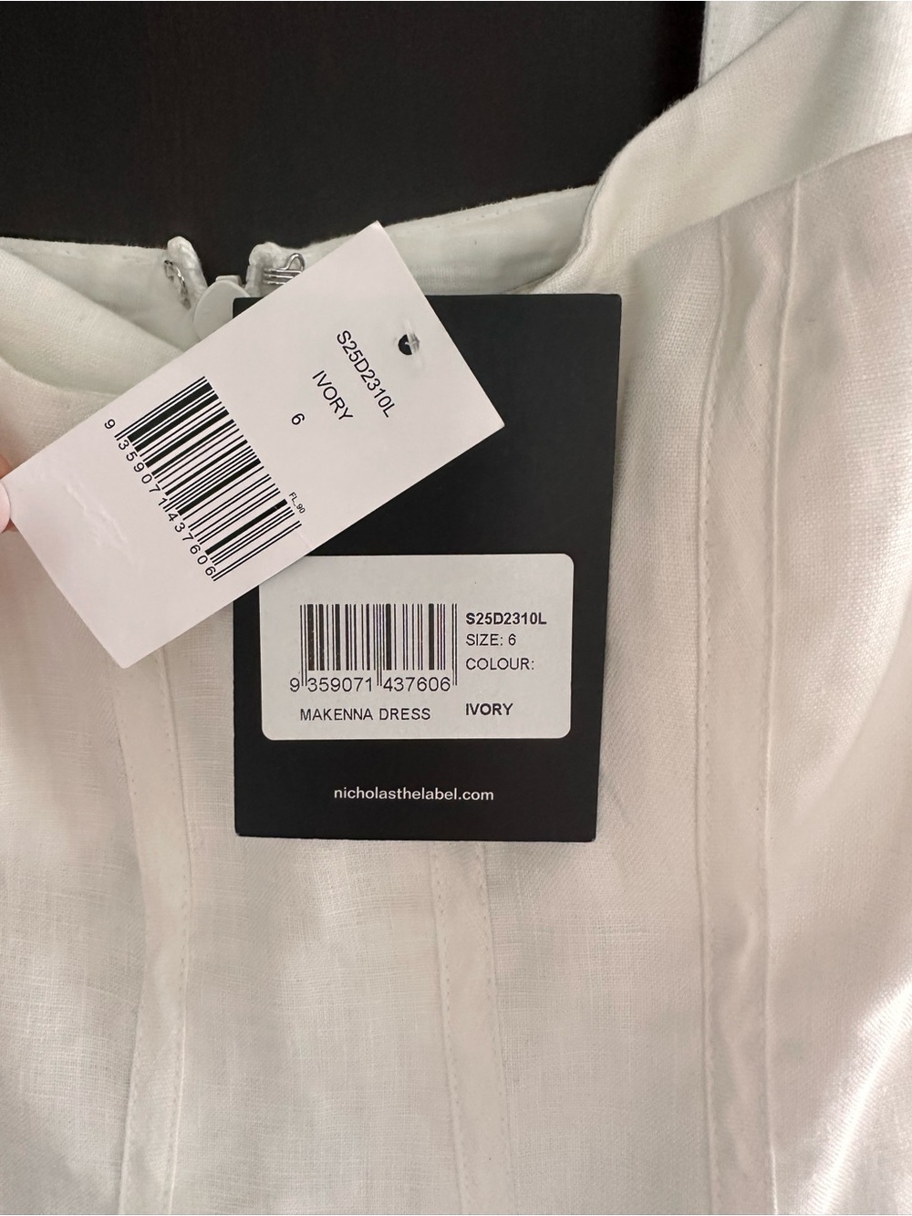 NICHOLAS MAKENNA Linen Corset Dress - Picture 8 of 8